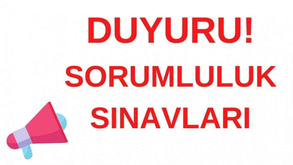 ŞUBAT 2025 SORUMLULUK SINAV PROGRAMI